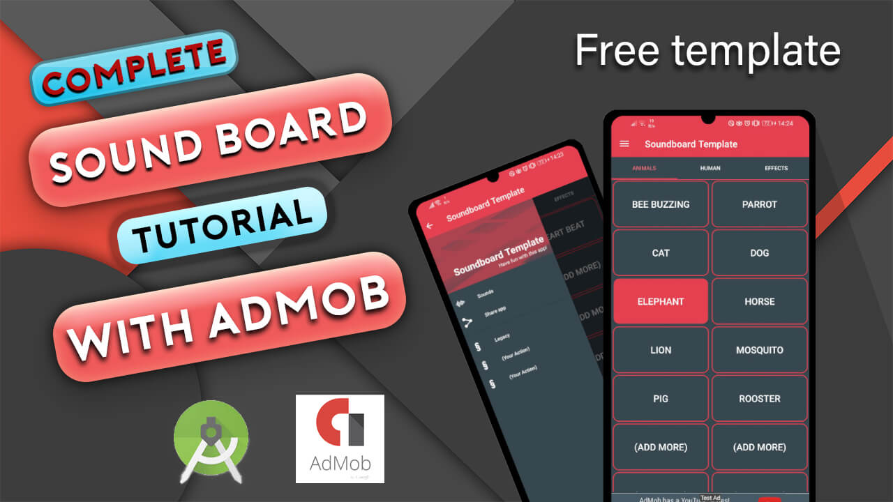 Complete sound board app tutorial with admob